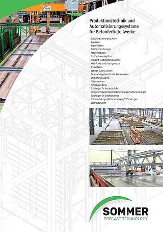 Sistemas de produção e de automação para empresas de concreto pré-moldado